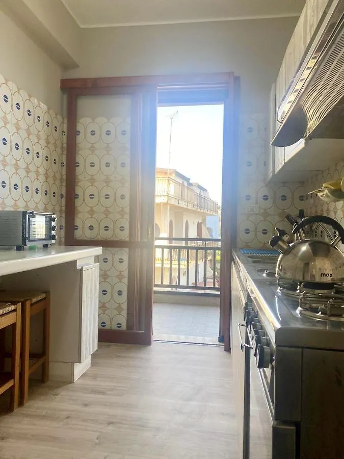 Spacious Apartment With Sea View In Giardini Naxos 120 M² Pool İtalya